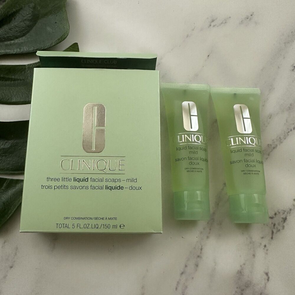 Clinique Little Liquid Soaps Mild Dry Combination Skin Type New 1.7 oz Lot 2